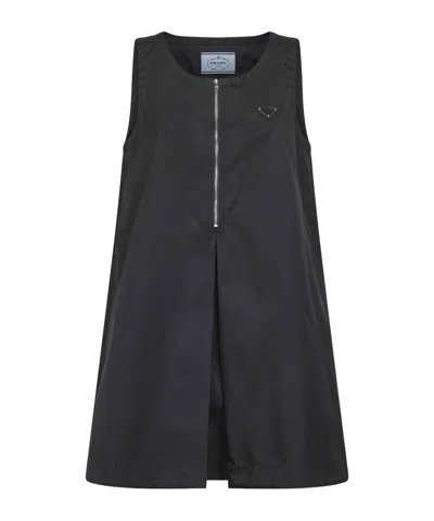 Prada Sleeveless Dress In Black