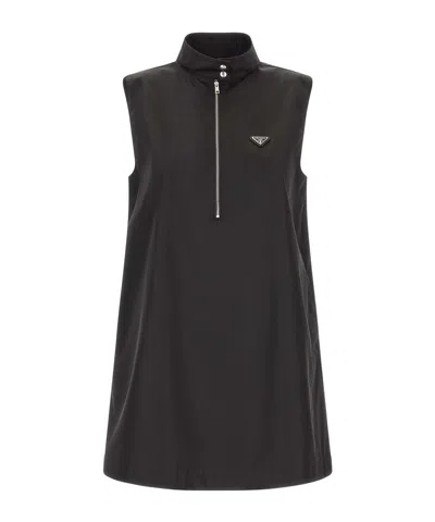 Prada Sleeveless Dress In Black