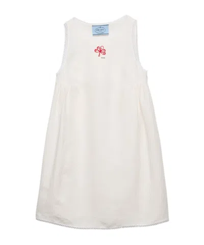 Prada Sleeveless Dress In White