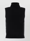 Prada Sleeveless High Neck Ribbed Hem Knitwear