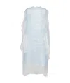 Prada Sleeveless Logo Dress In Interstellar Blue