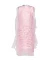 Prada Technical Voile Dress In Pink