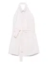 Prada Sleeveless Poplin Shirt