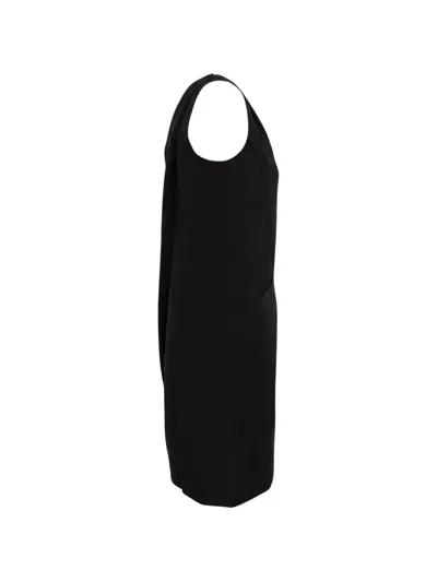 Pre-owned Prada Sleeveless Sheath Dress In Black