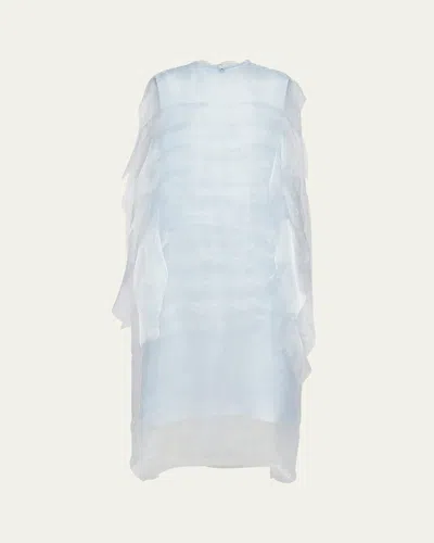 PRADA SLEEVELESS TECHNICAL VOILE DRESS