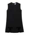 Prada Bow-detail Mini Dress In Black