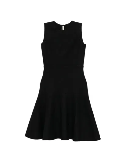 Pre-owned Prada Sleeveless Wool Dress In Black