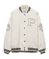 Prada Sliced Decorative Wool Casual Jacket In White