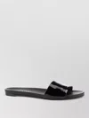 Prada Practical Leather Slippers For Women In Black