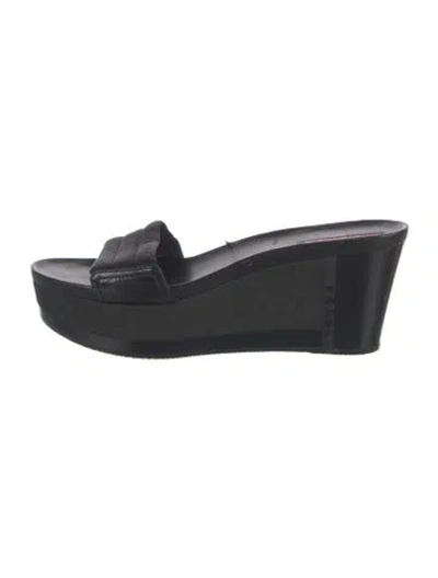 Pre-owned Prada Slides In Black