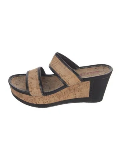 Pre-owned Prada Slides In Black