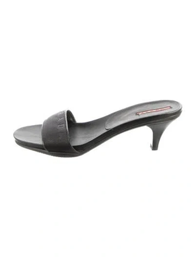 Pre-owned Prada Slides In Silver