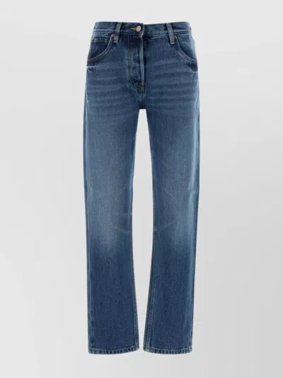 Prada Slim Fit Denim Jeans With Five Pockets In Blue