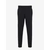 Prada Mens Black Slim-fit Straight-leg Woven Trousers In Black