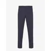 Prada Mens Blue Slim-fit Straight-leg Woven Trousers