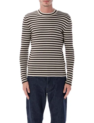 PRADA PRADA SUPERFINE WOOL CREW-NECK SWEATER