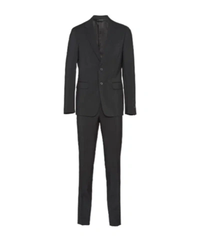 PRADA SINGLE BREASTED WOOL AND MOHAIR SUIT