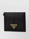 Prada Slim Leather Card Holder With Compact Design