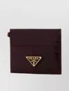 Prada Slim Leather Card Holder With Compact Design