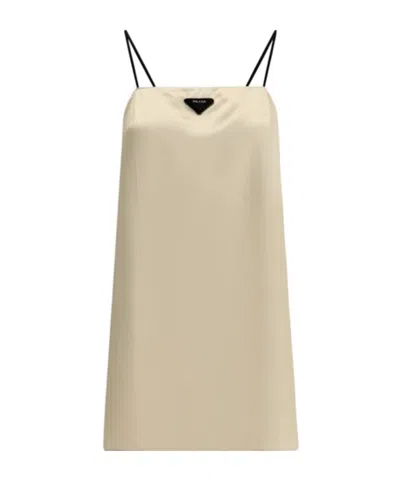Prada Sling Dress In Nude