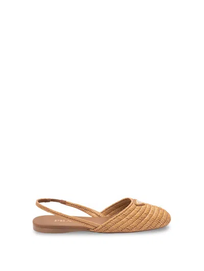 Prada Slingback Ballerinas In Multi