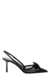 Prada Fabric Slingback Pumps In Black