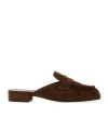 Prada Slingback Mules In Brown