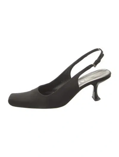 Pre-owned Prada Slingback Pumps In Black