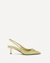 Prada Slingback Pumps In Green