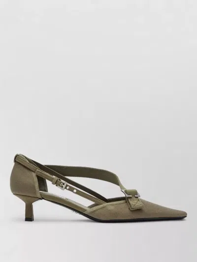 Prada Slingback Pumps Kitten Heel Pointed Toe