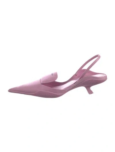 Pre-owned Prada Slingback Pumps In Pink