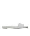 Prada White Leather Sandals In White