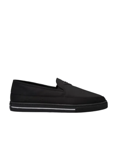 PRADA NYLON SLIP-ON SNEAKERS