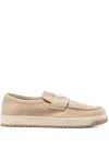 Prada Slip-on Sneakers With Soft Suede Upper In Neutrals