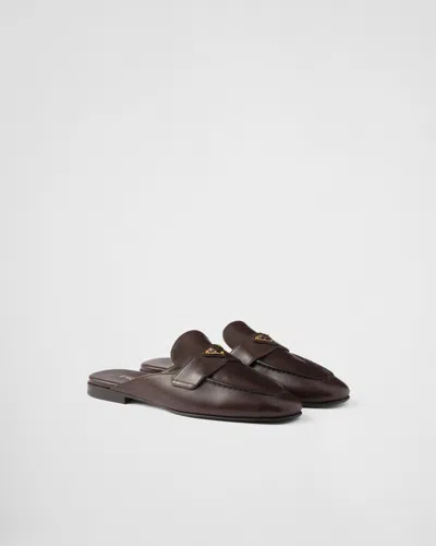 PRADA SLIPPER AUS LEDER