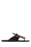 Prada Slippers Infradito Shuffle In Pelle Testa Di Moro Donna