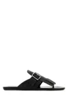 Prada Slippers Infradito Shuffle In Pelle Nera  Donna