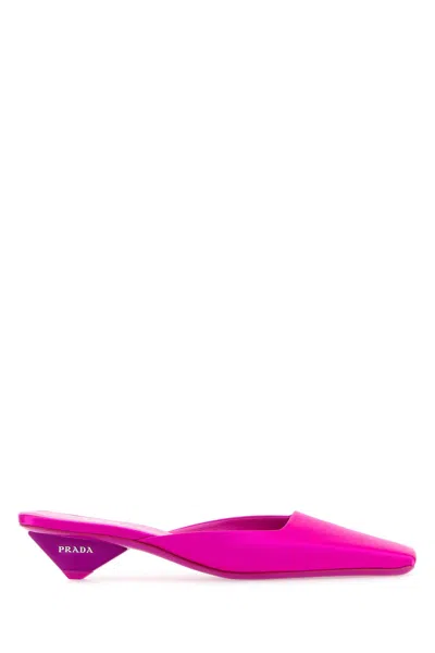 Prada Slippers-41 Nd  Female In Pink
