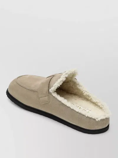 Prada Slippers Buckle Detail Rubber Sole Design