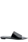 Prada Black Leather Sandals
