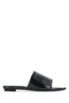 Prada Black Leather Sandals In Black