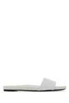 Prada White Leather Sandals In White