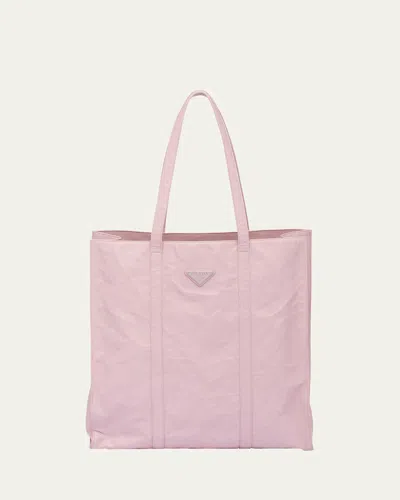 Prada Small Antique Nappa Leather Tote Bag