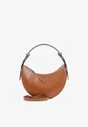 Prada Cognac Arqu Small Shoulder Bag