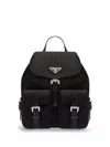 Prada Small Backpack With Adjustable Shoulder Straps In Black