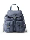 Prada Small Backpack In Re-nylon In Blue