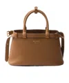 Prada Womens Brown Buckle Small Leather Tote Bag In Brown