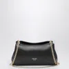 Prada Womens Black Tumulte Branded Leather Shoulder Bag In Black