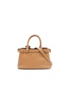 Prada Small Buckle Bag In Brown
