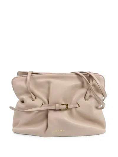 Pre-owned Prada Small Buckled Shoulder Bag In Pink